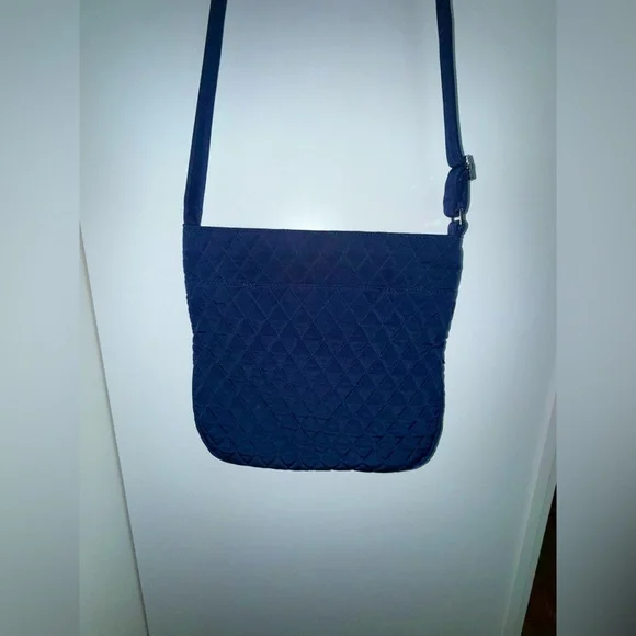 Vera Bradley Navy Blue Quilted Crossbody Hipster Lightweight Bag - Picture 3 of 12